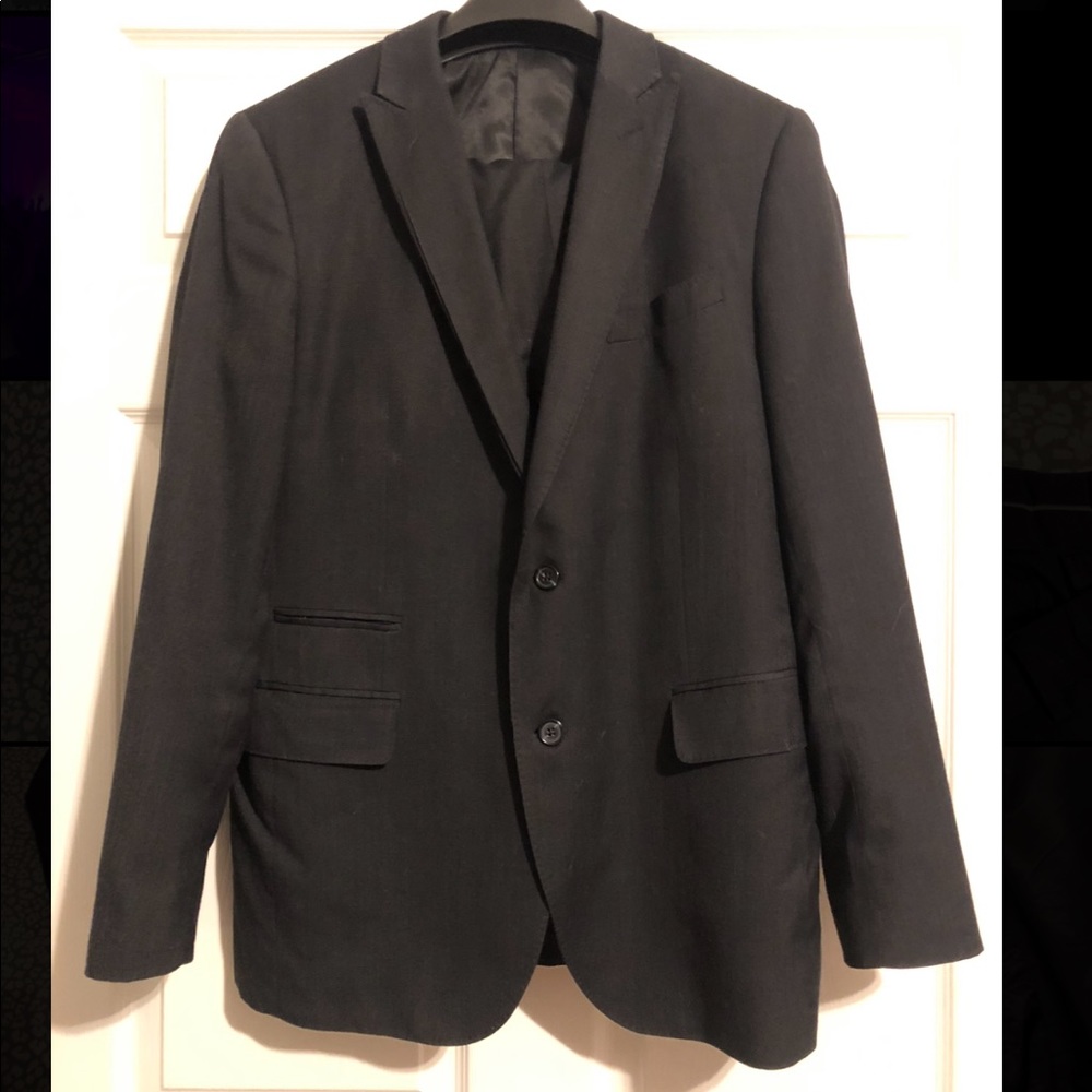 JF 2pc Black Slim Fit Suit